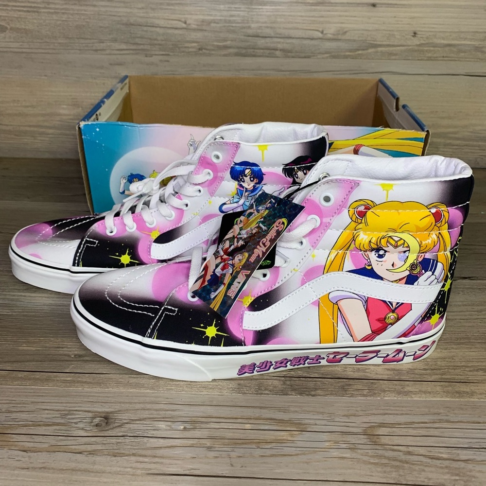 Vans Sailor Moon Pretty Guardians mens 11 glow in the dark